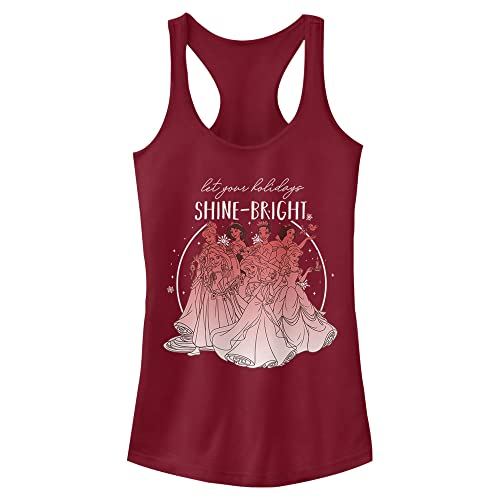 Débardeur Disney Princess Let Your Holidays Shine pour juniors en rouge scarlet taille M