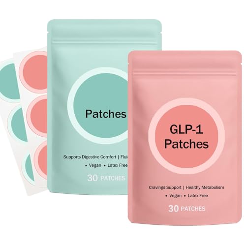 Double Cleanse Bundle, 30 Glp-1 Patches, with Dandelion, Ginger, Berberine,