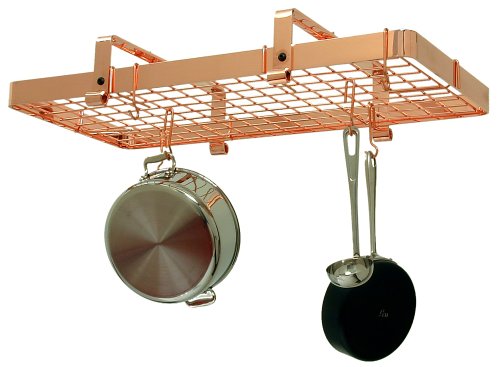 EnclumeLow Rectangle with Grid Premier Ceiling Rack, Copper