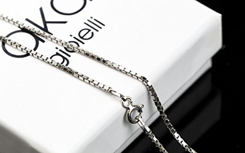 Collier maille vénitienne 1.4mm en argent idéal pour pendentif lourd