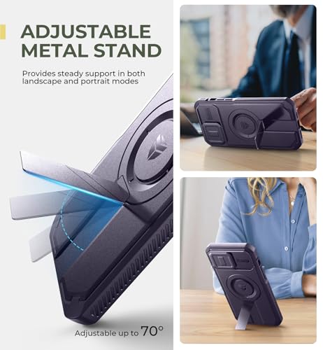 Coque iPhone 12 Pro Max compatible MagSafe et antichoc lourd avec support réglable