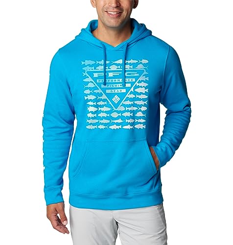 Columbia PFG Hoodie Sweatshirt à Capuche Homme en tissu technique bleu marine
