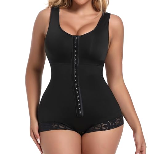 Image of woahee Fajas Colombianas Shapewear for Women Tummy Control Body Shaper Adjustable Straps Compression Bodysuit