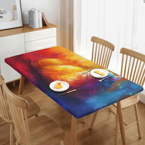 Nappe chaton lavable d'intérieur et extérieur pour table de 1,5 m - 7