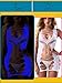 FasiCat Sexy Lingerie for Women Fishnet Halter Chemise Deep V Hot Mesh Mini Dress Bodysuit Valentine's Day Stripper Outfits (Glow Blue)