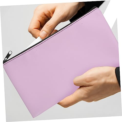 2Pcs PU Leather Money Bags with Zipper Cash Pouch for Office Travel Secure Storage Stylish Design for Students Professionals Convenient Accessory3