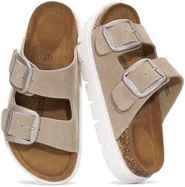 Project Cloud 100% Genuine Leather Platform Sandals Women Footwea...
