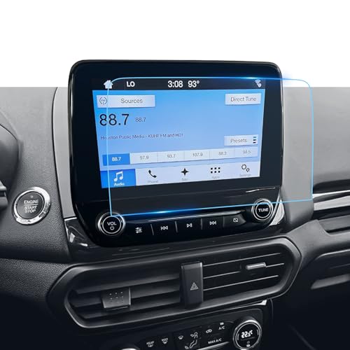 Image of LFOTPP Screen Protector compatible with 2018-2020 2021 Ford EcoSport SYNC 3 8 Inch Tempered Glass 2018-2021 Ford EcoSport Accessories [9H] Infotainment System Screen Center Touchscreen Anti Scratch