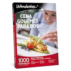 WONDERBOX – Caja Regalo – Cena Gourmet para Dos – Vivir Juntos una pasión común, Adecuado como experiencias para Regalar 2 Personas, Ideas Regalo