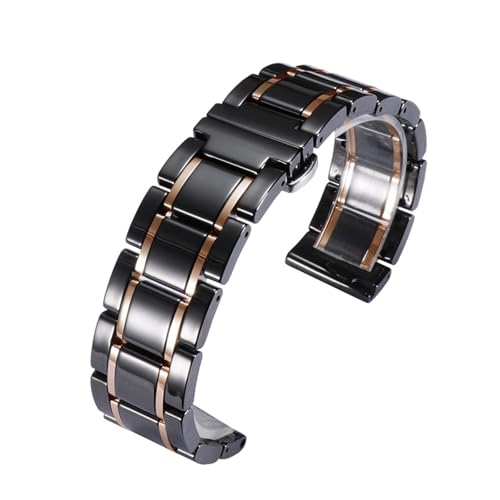 [] 16 18 20 22 24mm NCbN[X Z~bN XeXX`[ voh Y fB[X Xgbv(Black rose gold,21mm)