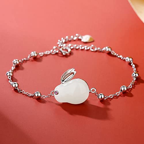Bracelet porte-bonheur en jade HETIAN et argent pour harmoniser vos énergies