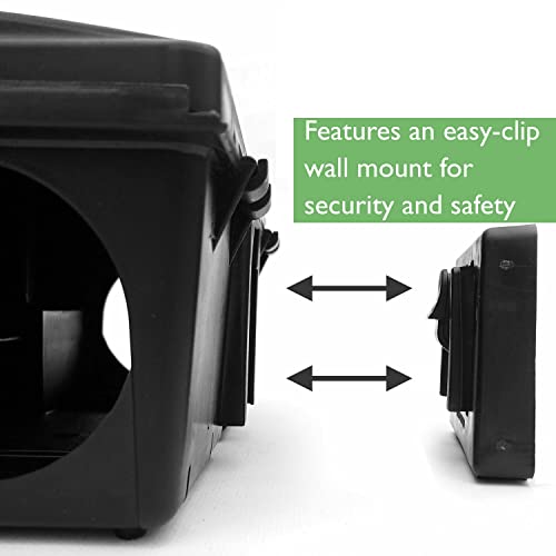 Rat Mouse Mice Killer Single Feed Brodifacoum Poison Bait Fast Acting Blocks All Weather Cost Effective Rodent Control VERTOX 25 OKTABLOK II 300g Tub (1 Vertox 300g Tub with 1 Bait Station)