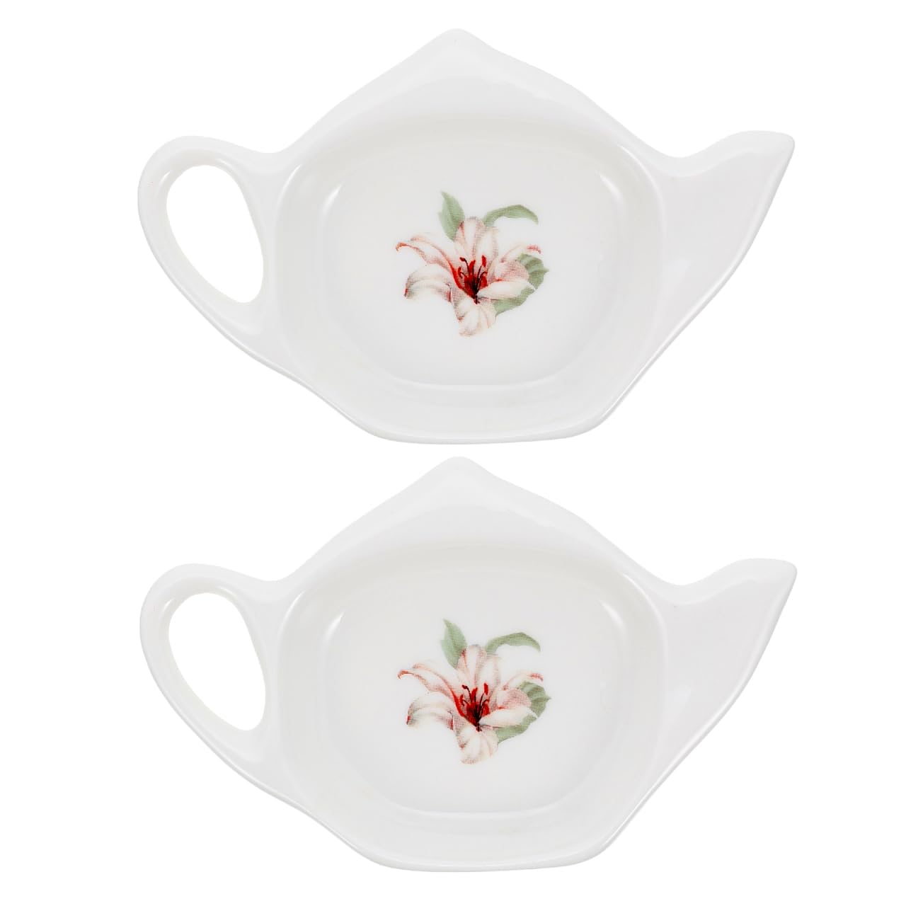 Porte-sachets de thé en céramique en porcelaine fine au style vintage épuré