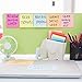 (16 Pack) ZCZN Sticky Notes 3x3 Inches, 1600 Sheets 8 Bright Color Self-Stick Note Pads, Easy to Post for Office, Home, Meeting, School
