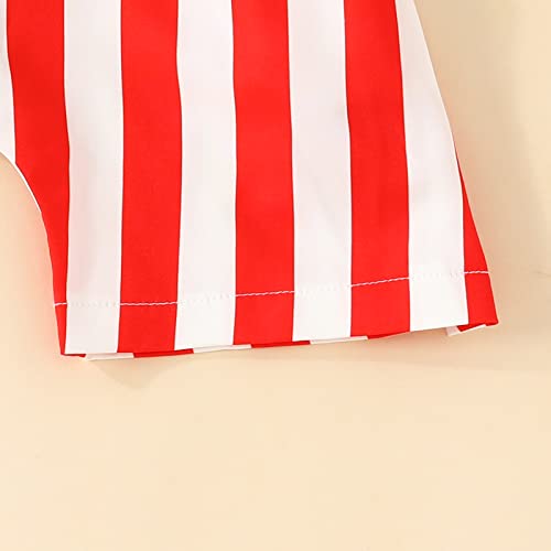 Vchoohce 4Th Of July Baby Girl Boy Outfit American Flag Suspender Romper Star Striped Overalls Shorts Jumpsuit With Pockets (Star Striped-Eagle,3-4T) #TOP6