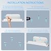 Soporte de pared para Switch 2 (2025)/ Switch OLED, estante metálico para juegos con gancho para Joy-Con 2 y soporte para 6 juegos, almacenamiento seguro para controles (blanco) por JDDWIN 8