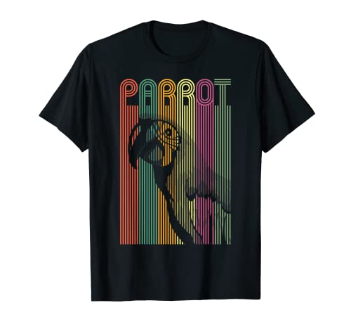 Parrot Exotic Bird Zoo Budgerigar Budgie Ornitología Retro Camiseta