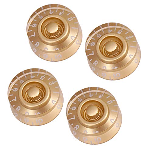 draaiknop voor snelheidscontrole van acryl, 4 stuks, voor elektrische gitaar, wit, zoals beschreven. - Afbeelding 7