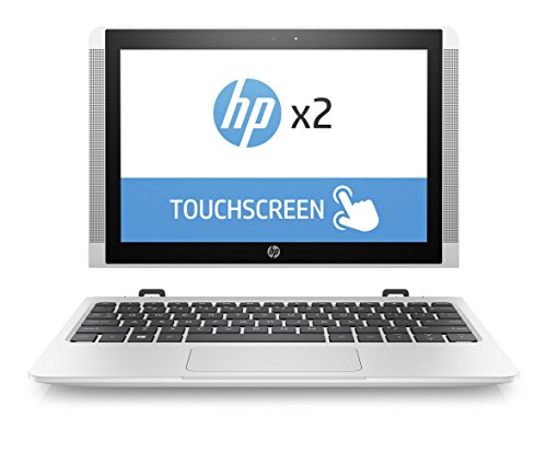 HP x2 (10-p000ng) 25,7 cm (10,1 Zoll / WXGA IPS) Convertible Laptop (2in1 Notebook + Tablet. Intel Atom x5-Z8350, 2 GB RAM, 32 GB eMMC, Intel HD-Grafikkarte 400, Windows 10 Home 64) weiß