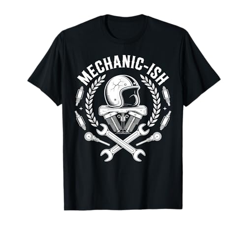 Diseño mecánico de motocicleta Grandpa Dad Camiseta