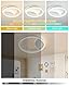 MOUNM LED Deckenleuchte Dimmbar 3000K - 6000K, Moderne LED Deckenleuchte, Lampe Wohnzimmer 36W, für Schlafzimmer, Küchen Flure, Balkone, Haustüren, Kinderzimmer, 40 * 40 cm