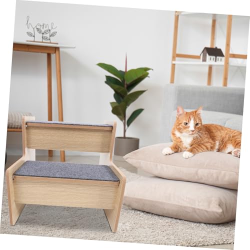 Escalier chien bois compact rampe pliable animaux de compagnie