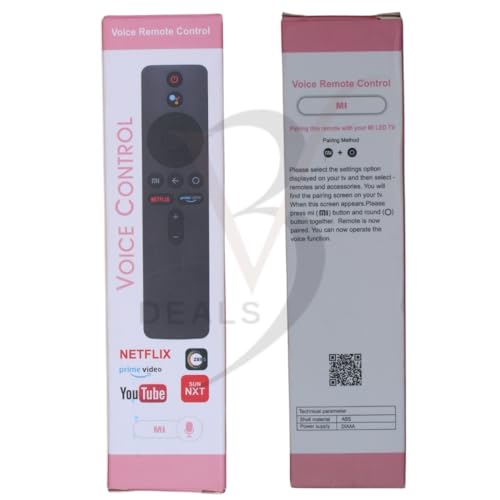 Image of Remote Control Compatible with Mi Orignal Smart TV Remote with Bluetooth Voice Function Control | Pairing Must After Work (MI HQ Voice)