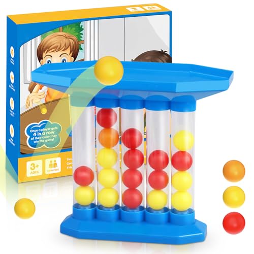 Bounce Ball Game, 2025 Upgrade Connect Game for Adults Kid, Thinking Training Table Top Toy, Family Party Games for Holiday Multiplayers Fun
