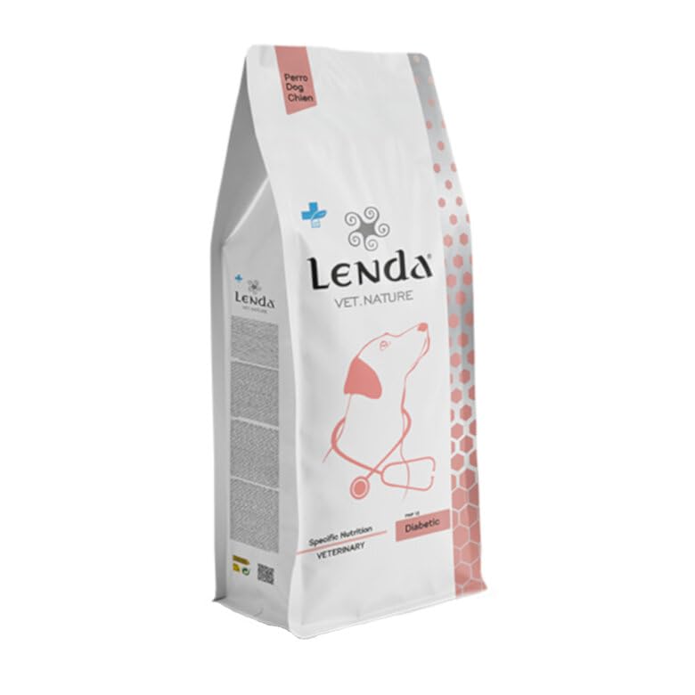 Lenda Vet Nature Diabetic para Perros – Pienso Veterinario Natural para Control de Glucosa y Peso, Bajo Índice Glucémico, Fórmula Completa y Digestible, 2 kg