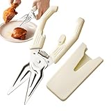 HunicandIU Tijeras Para Carne Con Funda Magnética Desmontable | Tijeras Multifunción Para Cocinar - Utensilios De Acero Inoxidable Para Preparar Alimentos Deshuesar Pollo Chef Y Cocina Doméstica