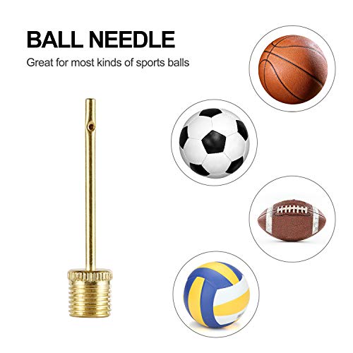 YASI Bicycle Presta Schrader Valve Adaptor, 16PCS Brass Bike Pump Adapters, Ball Pump Needle, Balloon Inflatable Toys Nozzle Inflator Adapter, Air Pump Accessories for Standard Pump or Air Compressor - Thumbnail 3