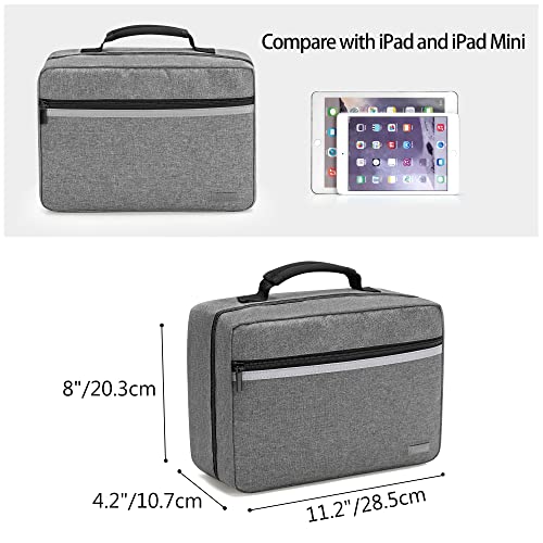 Trunab Portable First Aid Bag Empty, Medical Supplies Bag With 2 Inner Flap, Emergency Trauma Bag For Accessories, Grey #TOP4