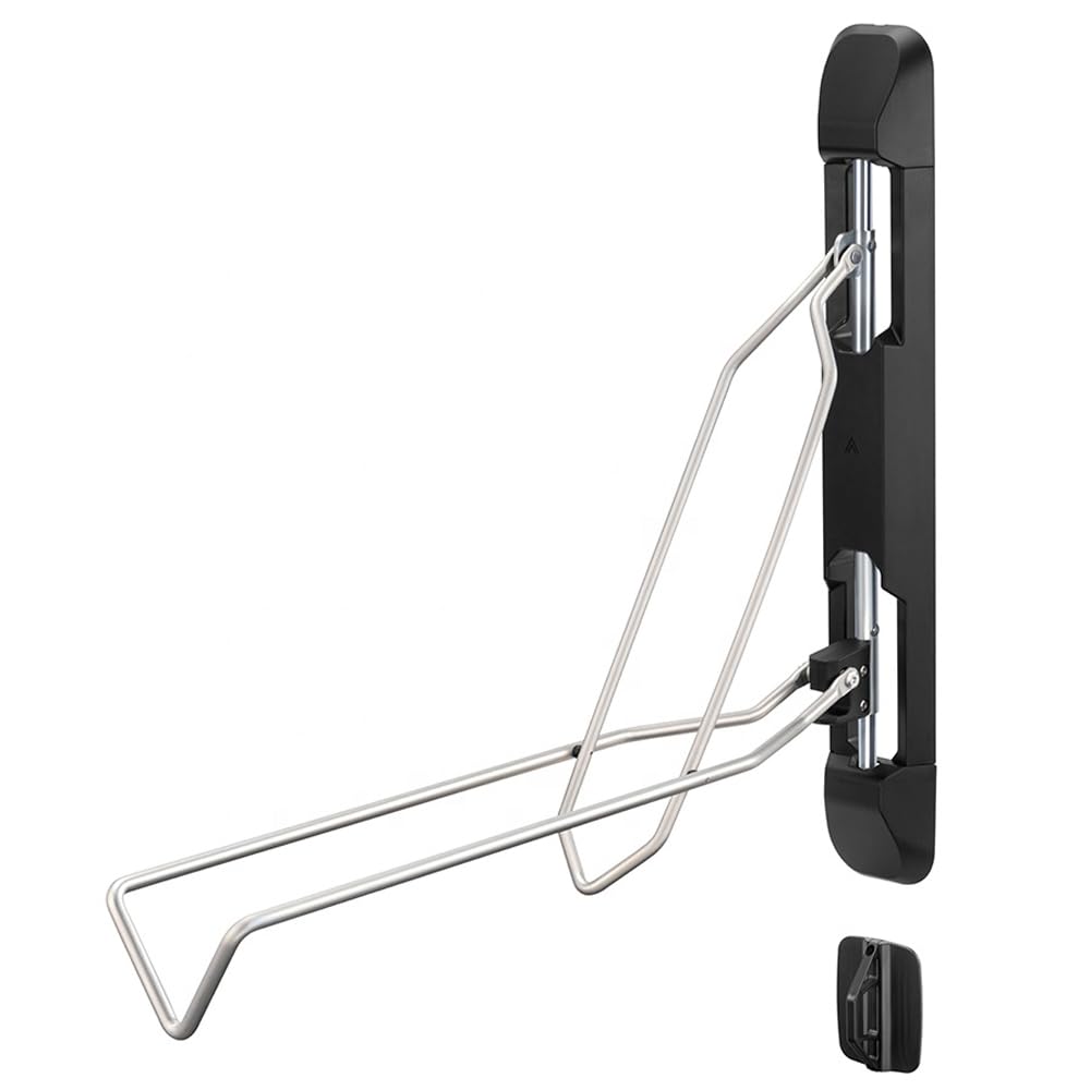Fahrrad Wandhalterung schwenkbar kompatibel mit 54-70mm Reifenbreite ME84 schwarz DPL2