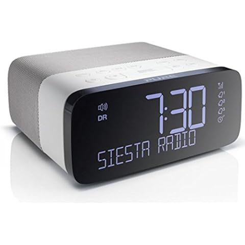 Pure Siesta Rise - Radio despertador con Bluetooth y pantalla CrystalVue+ Cover