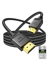 Silkland 10K 8K HDMI 2.1 Cable 3M, Upgrade Braided Certified Ultra High Speed HDMI Cable [8K@60Hz, 4K@240Hz/144Hz/120Hz] 48Gbps, HDR, eARC, HDCP 2.2&2.3, Compatible for Soundbar/PS5/Xbox/Roku TV