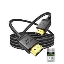 Silkland 10K 8K HDMI 2.1 Cable 10ft, Upgrade Braided Certified Ultra High Speed HDMI Cable [8K@60Hz, 4K@240Hz 120Hz] 48Gbps, HDR10, eARC, HDCP 2.2&2.3, Compatible for Soundbar/PS5/Xbox/Roku TV