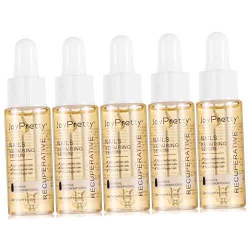 Ipetboom 5 Piezas Esencia de reparación de uñas líquido reparador de uñas agente de mudanzas Gel nails sérum reparador de uñas tratamiento de uñas medicina herbaria china