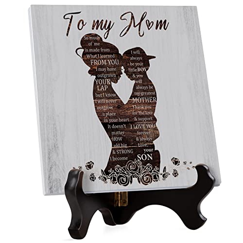 Unique Gifts for Mum - Engraved Acrylic Plaque Gifts for Mum Mum Birthday Gift from Son Best Presents for Mum Gifts for Mum on Her Birthday.