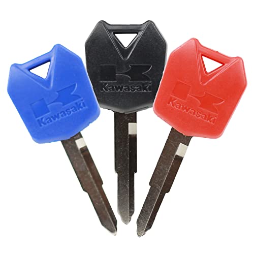 Gradora Motorcycle Blank Uncut Key Duplicate Key Replacement For Kawasaki Zx6R Zx9R Zx10R Zx12R Zx14R Ninja 650R Z1000 Z750S Vulcan 636 Versys 650 Zxr250 Zxr400 Zzr 250 400 600 1100(Pack Of 3) #TOP7