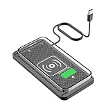 UFDTHCJH Car Wireless Charger Pad for Genesis G80 2016–2025, 15W Fast Charging Anti-Slip Silicone Wireless Charging Mat for Dashboard & Center Console,USB
