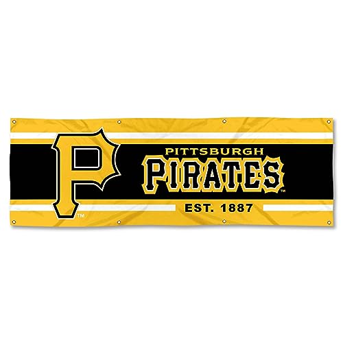 WinCraft Pittsburgh Pirates Large 2x6 Foot Banner