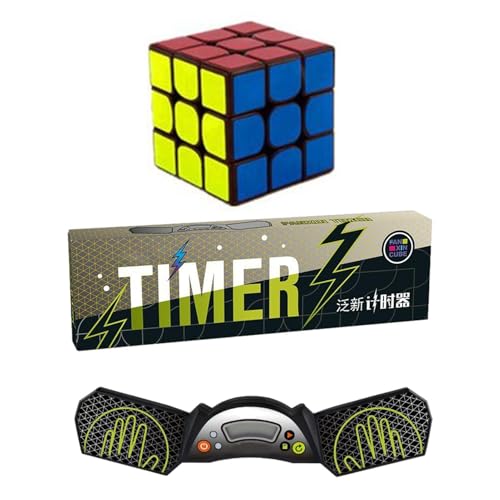Speed Cube Timer - Minuteur de Cube Professionnel pour Les Jeux approuvé par Les associations d'empilage et de cubage Sportif, précision jusqu'à 0,001...