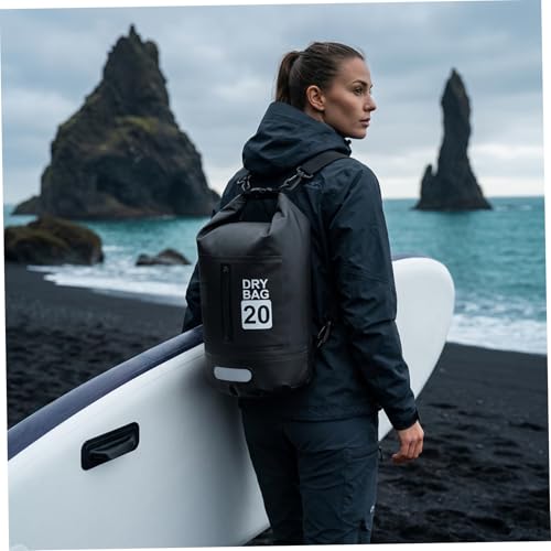 Bolsa Seca Impermeable para Mochila 20L PVC con Cierre Roll Top y Tiras Reflectivas para Kayak, Natación, Navegación y Playa miniatura 2