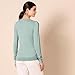 Amazon Essentials Women's Regular-Fit Lightweight Long-Sleeve V-Neck Sweater, Sage Green Heather, Large
