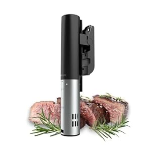 Cecotec Sous Vide SlowVide 1000 Connected, 1000 W vermogen, groot temperatuurbereik van 5 °C – 95 °C, app, WLAN-connectiviteit, touchscreen, timer, capaciteit 15 l, IPX7-gecertificeerd