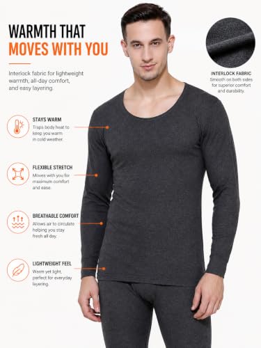 Image of BODYCARE Gold Plus Premium Range Men's Thermal Vest, Round Neck Full Sleeves Winter Innerwear, High Warmth, Superior Flexibility