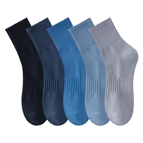 Image of MAGIARTE Womens Mini Crew Ankle Socks Athletic Casual Cotton Socks for Women