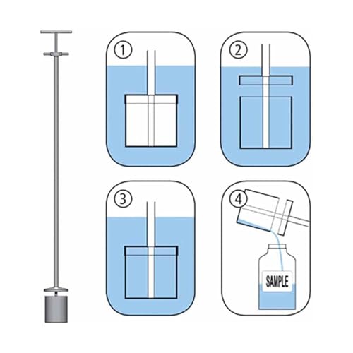 Sonde d'échantillonnage de Liquide en Acier Inoxydable pour Laboratoire et Usage Industriel, échantillonnage de précision avec Construction Durable en Acier 304