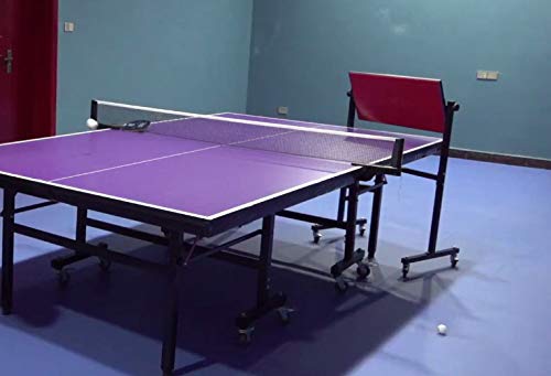 Table Tennis Rebound Board Rebounder With 8 Red Rubbers, Improved 2Nd Generation Pingpong Return Board Self Training Equipment, Strong Steel Frame & Wheels | Easy To Install (44.5" H X 27.5" W) #TOP2