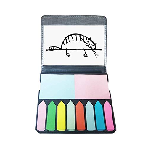 Note auto-adhésive Smile Stripe Cat marqueur de page coloré